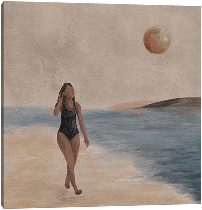 Beach Day Canvas Art Print - Helina Ekanem