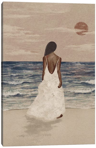 By The Sea Canvas Art Print - Helina Ekanem