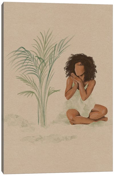 Her Growth Canvas Art Print - Self-Care Art