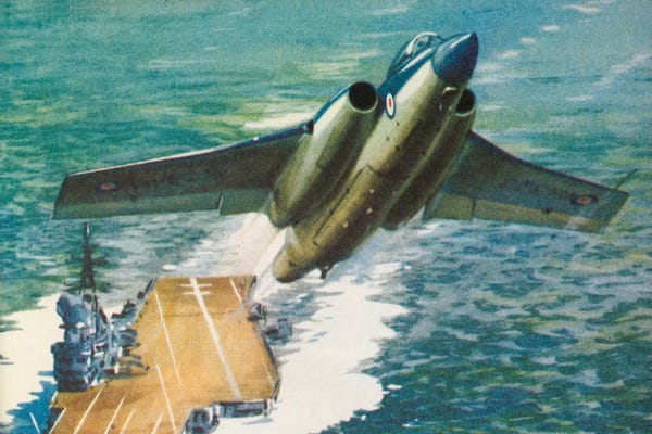 Military Aircraft: Bucaneer Take Off by Hemingway Design