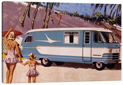 Campervan Craving Canvas Art Print - Hemingway Design