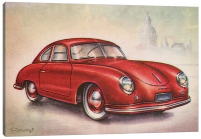 1952 Porsche Canvas Art Print - Hemingway Design