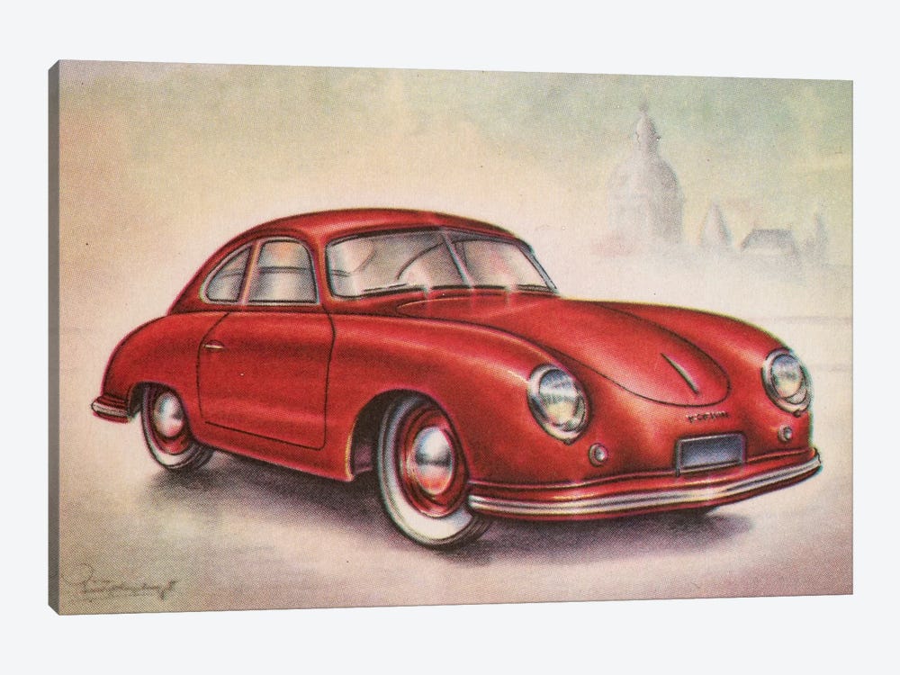 1952 Porsche by Hemingway Design 1-piece Canvas Wall Art