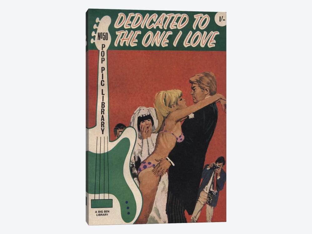 Dedicated To The One I Love by Hemingway Design 1-piece Canvas Wall Art