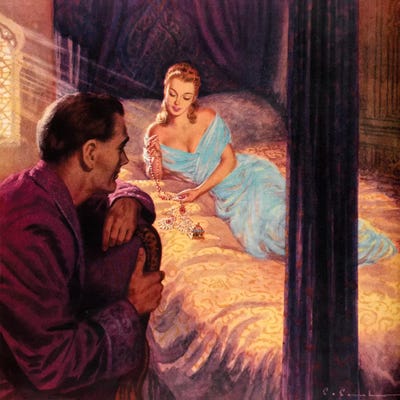 Fancy A Game Of Scrabble by Hemingway Design framed canvas print