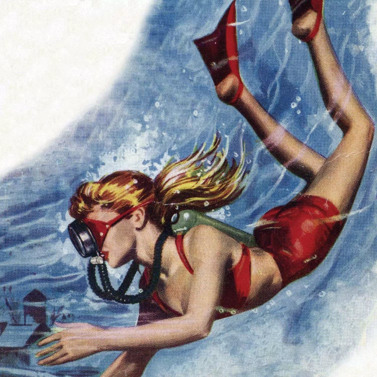 Girl Snokerling by Hemingway Design wall art