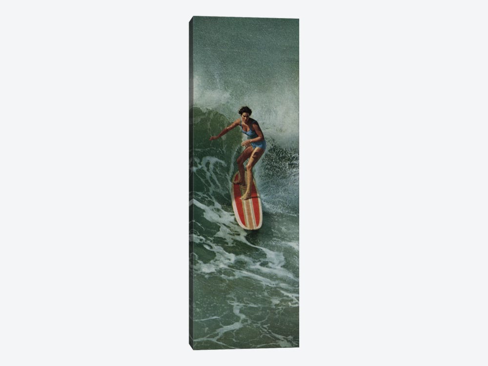 Girl Surfing by Hemingway Design 1-piece Canvas Art