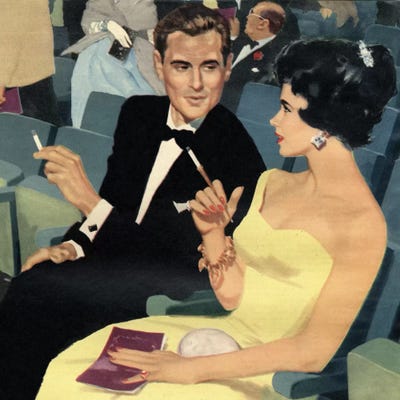 A Nice Evening Out by Hemingway Design framed canvas print