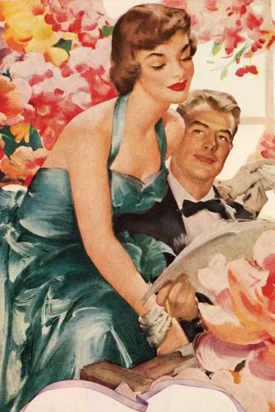 I Love Her by Hemingway Design framed canvas print