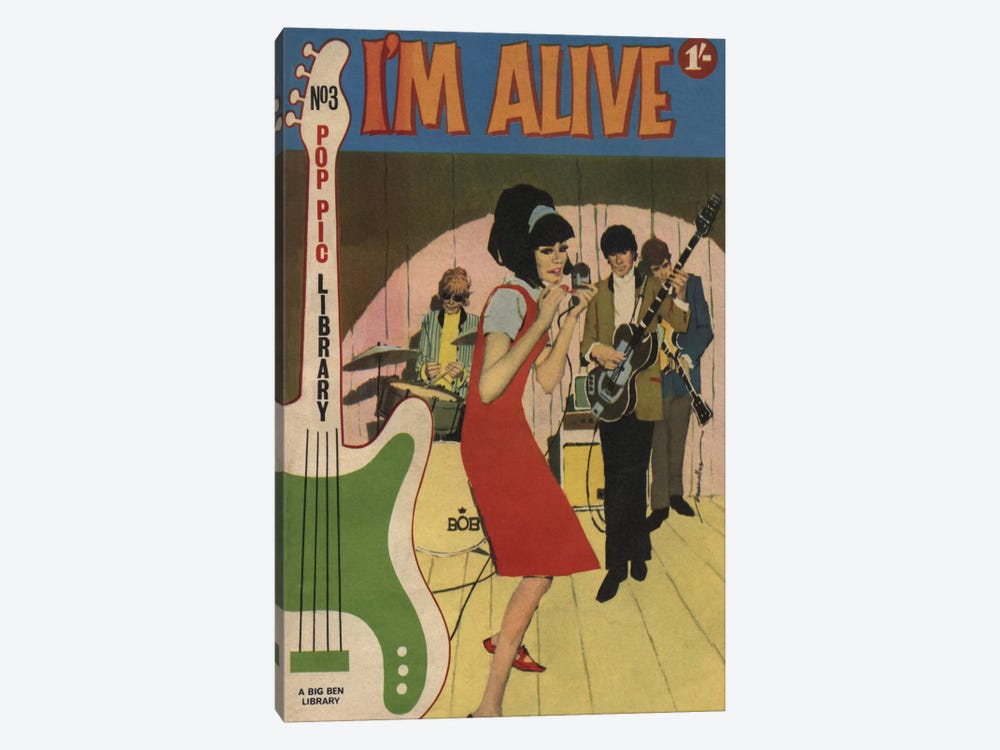 I'm Alive by Hemingway Design 1-piece Canvas Art Print