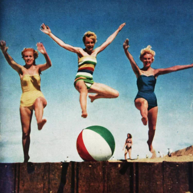 Jumping Girls by Hemingway Design wall art