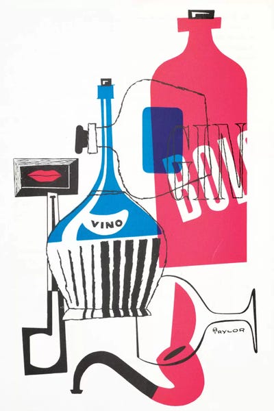 A Night On The Tiles by Hemingway Design framed canvas print