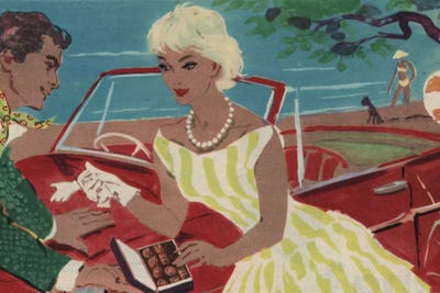 Late Night Drive by Hemingway Design framed canvas print