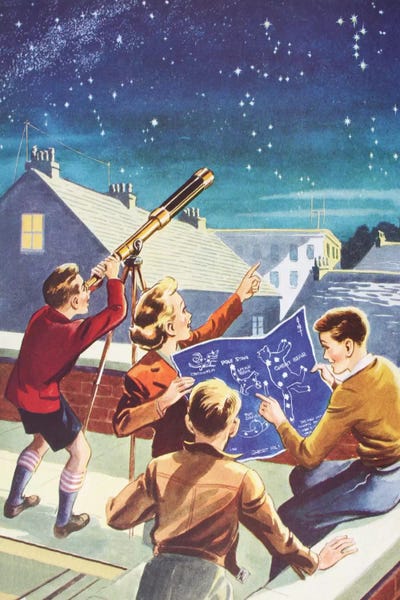 Look At The Stars! by Hemingway Design canvas print