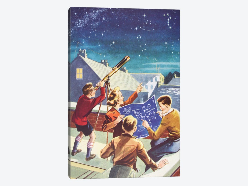 Look At The Stars! by Hemingway Design 1-piece Canvas Wall Art