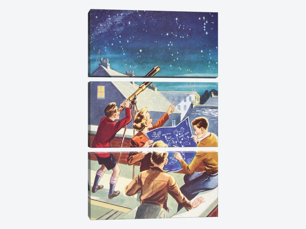 Look At The Stars! by Hemingway Design 3-piece Canvas Artwork
