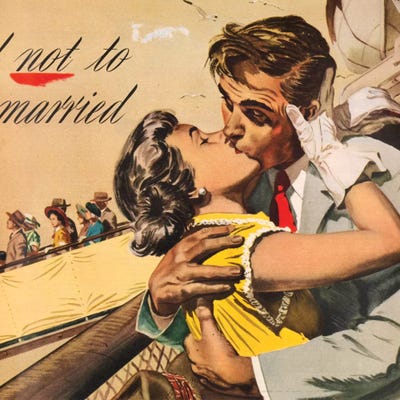 Love Glove by Hemingway Design framed canvas print