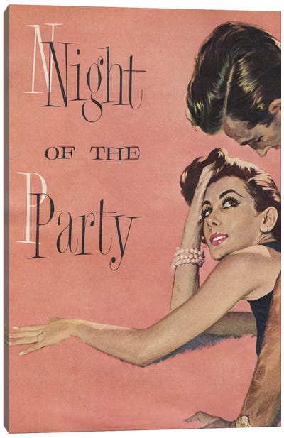 Night Of The Party Canvas Art Print - Hemingway Design