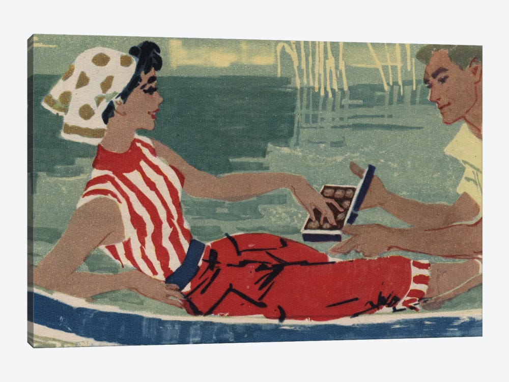 Romantic Gondola by Hemingway Design 1-piece Art Print