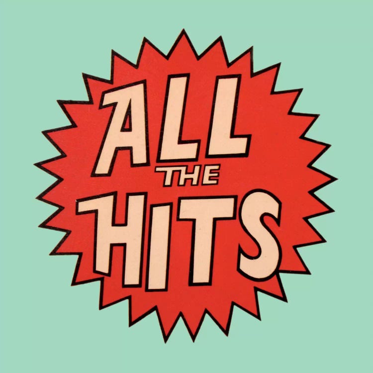 All The Hits by Hemingway Design wall art