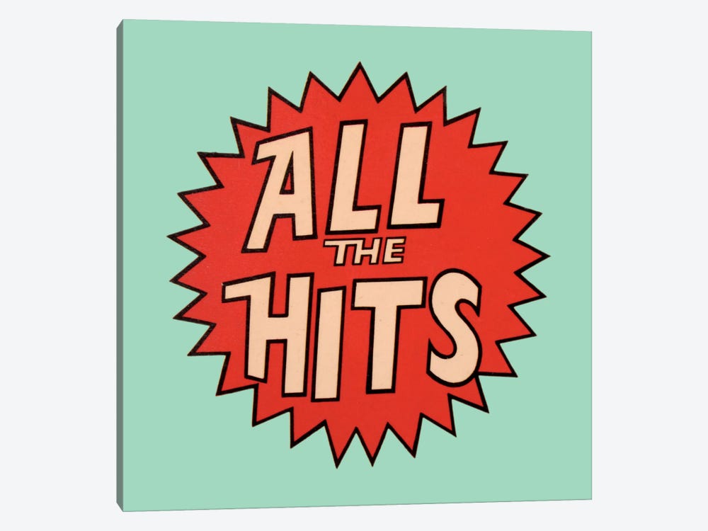 All The Hits by Hemingway Design 1-piece Canvas Art Print