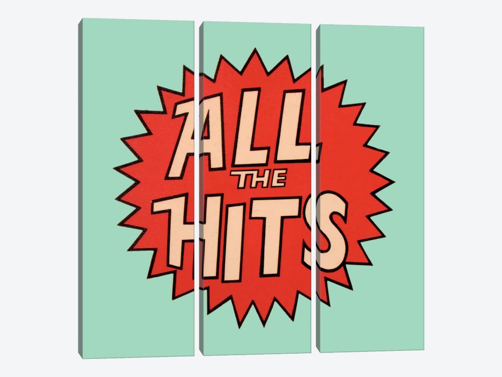All The Hits by Hemingway Design 3-piece Canvas Print