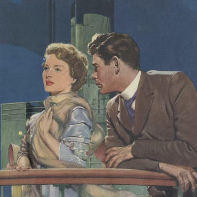 Are We Nearly There by Hemingway Design framed canvas print