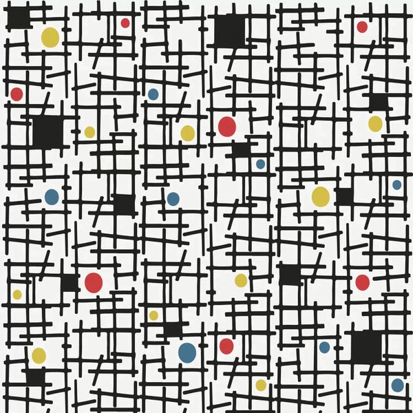 Composition With Red, Blue And Yellow: Spot The Dot by Hemingway Design