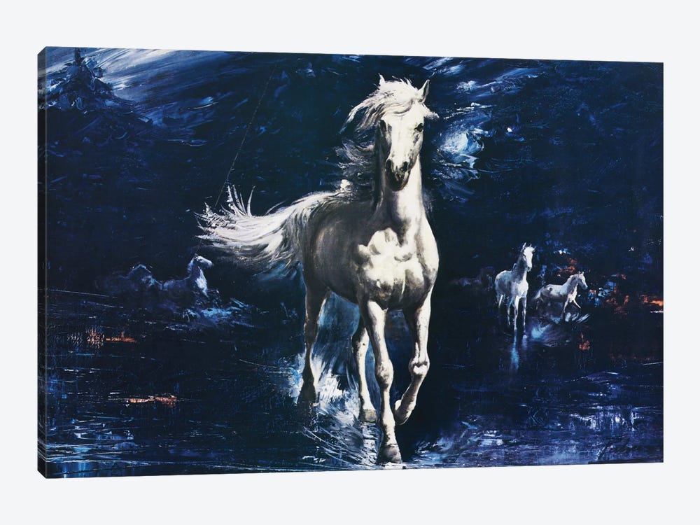 Surf Galloper by Hemingway Design 1-piece Canvas Art Print