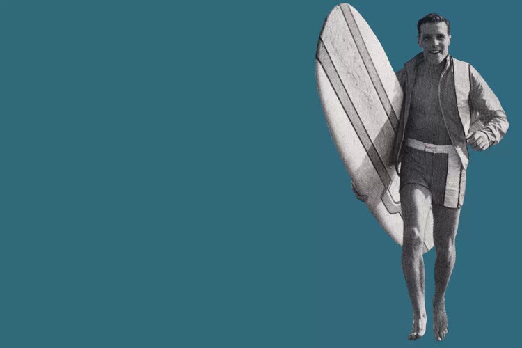 Surfer Dude by Hemingway Design wall art