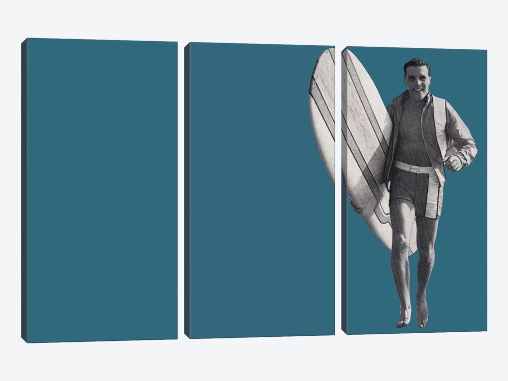 Surfer Dude by Hemingway Design 3-piece Canvas Art