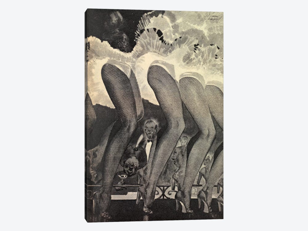 The Legs Of Moulin Rouge by Hemingway Design 1-piece Canvas Artwork