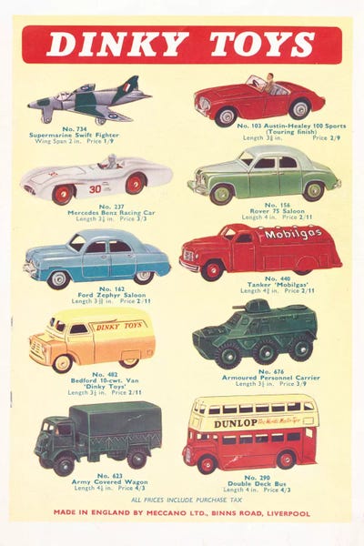 Vintage Vehicles by Hemingway Design canvas print