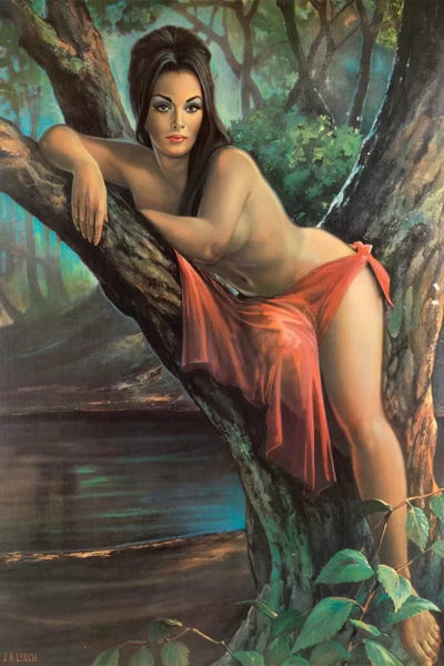 Woodland Goddess by Hemingway Design framed canvas print