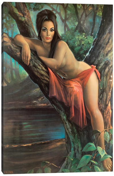 Woodland Goddess Canvas Art Print - Hemingway Design