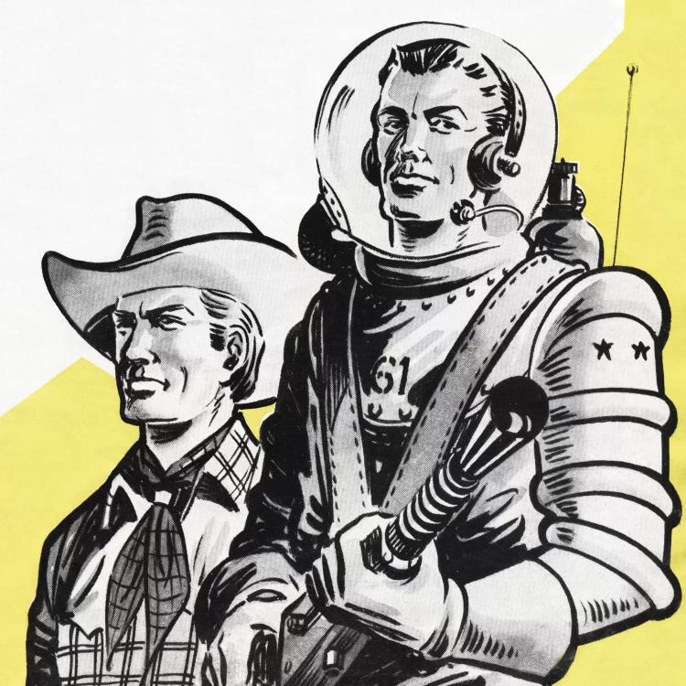 Astronauts And Cowboys by Hemingway Design wall art