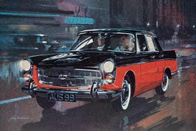 AUS 99 Supercar by Hemingway Design canvas print