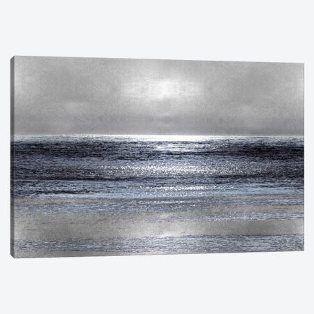 Silver Seascape III Canvas Print #HEW3} by Michelle Matthews Canvas Print