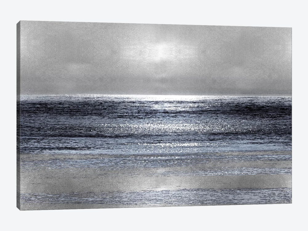 Silver Seascape III by Michelle Matthews 1-piece Canvas Artwork