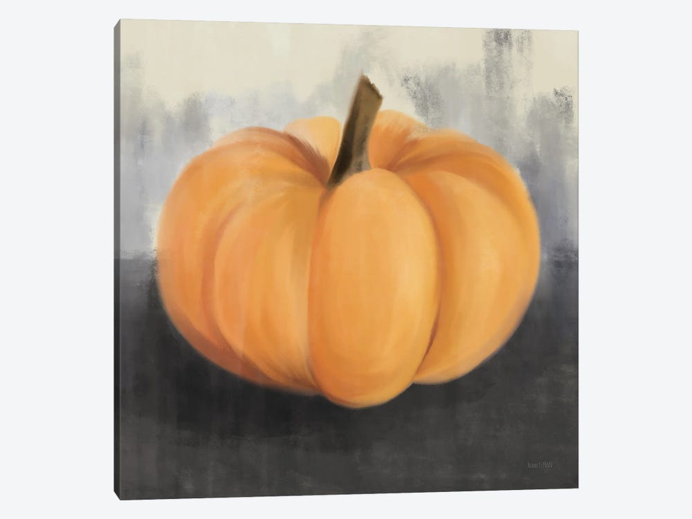 Orange Rustic Pumpkin by House Fenway 1-piece Art Print