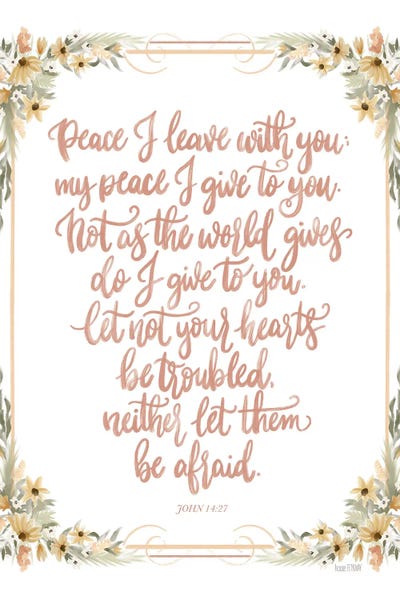 Christmas Signs & Sentiments: Peace I Leave With You by House Fenway
