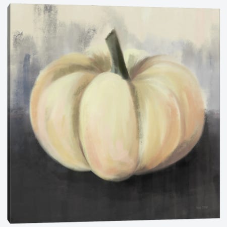 White Rustic Pumpkin Canvas Print #HFE134} by House Fenway Canvas Print