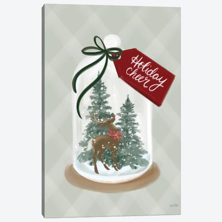 Holiday Cheer Snow Globe Canvas Print #HFE147} by House Fenway Canvas Wall Art