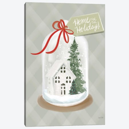 Home For The Holidays Snow Globe Canvas Print #HFE148} by House Fenway Canvas Art Print