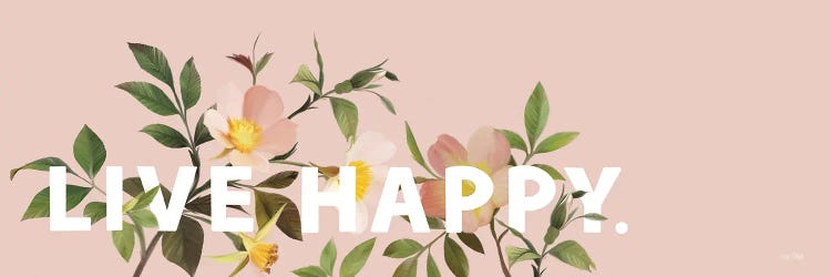 Live Happy by House Fenway wall art