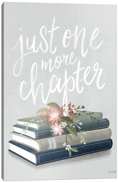 One More Chapter Canvas Art Print - Book Art