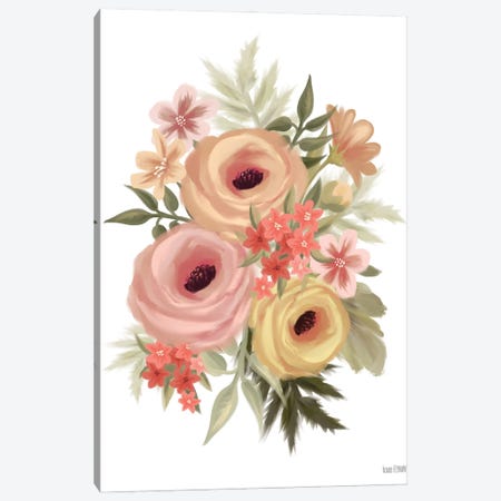 Rosey Ranunculus Canvas Print #HFE178} by House Fenway Canvas Wall Art