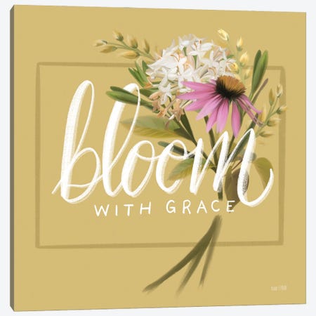 Bloom With Grace Canvas Print #HFE181} by House Fenway Canvas Art Print