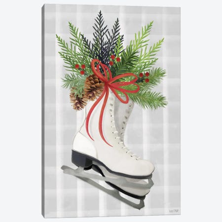 Christmas Skates Canvas Print #HFE183} by House Fenway Canvas Print