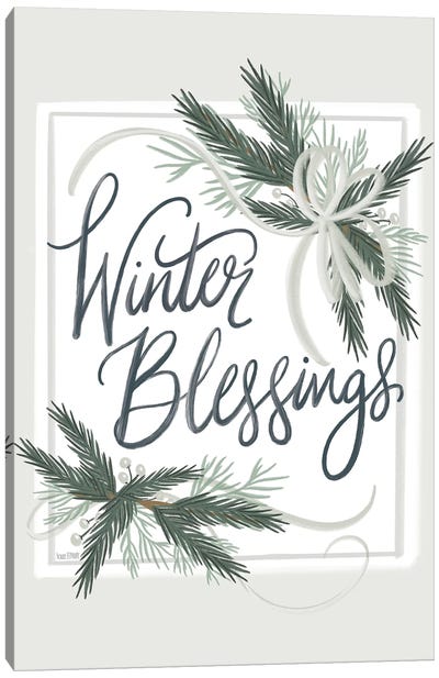 Winter Blessings Canvas Art Print - House Fenway